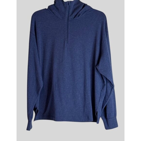 RLX Ralph Lauren Women's Quarter Zip Hooded Pullover Jacket Top Navy Size M NWT - Picture 6 of 6